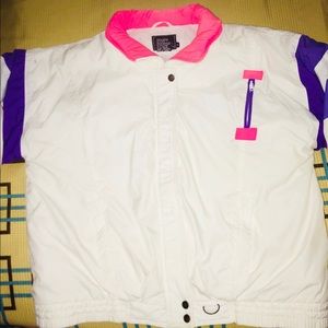 80s classic snow ski gear coat